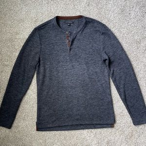 Banana Republic Mens Thick Knit Henley, Size M
